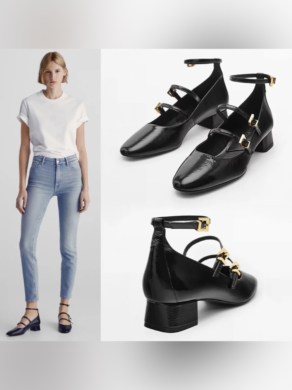 Zara Mary Jane Block Heels - Picture 7 of 10
